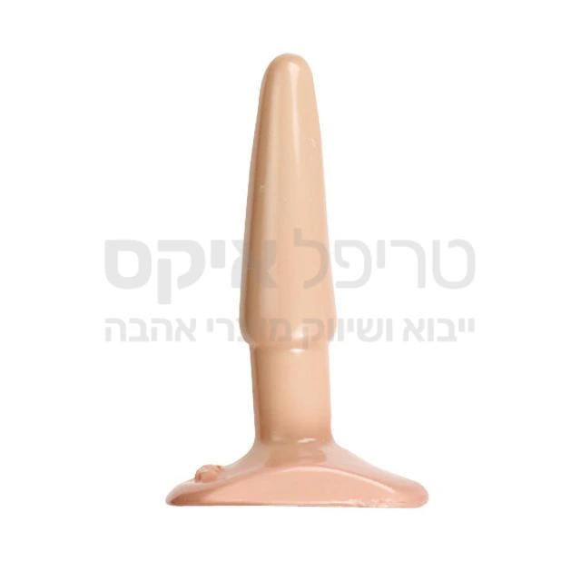 פלאג אנאלי צר לעינוג אנלי, בעל בסיס במבנה ארגונומי מיוחד למניעת גלישה פנימה, רך ונעים למגע עשוי סיליקון צורני גמיש וחלק.